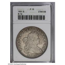 1801 S$1 Fine 15 ANACS. B-1b, BB-211, R.2. Lovely ligh 1801[S$1] Fine 15 ANACS.