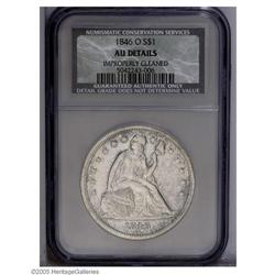 1846-O S$1 --Improperly Cleaned--NCS. AU Details. A bar 1846-O[S$1]--Improperly Cleaned--NCS. AU Det