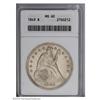 Image 1 : 1849 S$1 MS60 ANACS. A basic Mint State example with s 1849[S$1] MS60 ANACS.