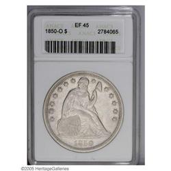 1850-O S$1 XF45 ANACS. The scarcest of the four dates 1850-O[S$1] XF45 ANACS.