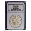 Image 1 : 1854 S$1 AU50 NGC. Considerably rarer than the 1853, t 1854[S$1] AU50 NGC.