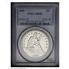Image 1 : 1865 S$1 MS62 PCGS. The 1865 Seated Dollar is a low mi 1865[S$1] MS62 PCGS.