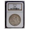 Image 1 : 1872-S S$1 XF45 NGC. A Seated dollar with tremendous c 1872-S[S$1] XF45 NGC.