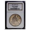 Image 1 : 1866 S$1 Motto PR63 Cameo NGC. A splendid Proof exampl 1866[S$1] Motto PR63 Cameo NGC.