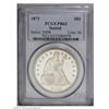 Image 1 : 1873 S$1 PR62 PCGS. The surfaces are virtually white, 1873[S$1] PR62 PCGS.