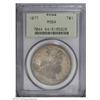 Image 1 : 1877 T$1 MS64 PCGS. Beautiful honey-gold, sea-green, a 1877[T$1] MS64 PCGS.