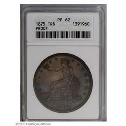 1875 T$1 PR62 ANACS. Type One Reverse. Intricately str 1875[T$1] PR62 ANACS.