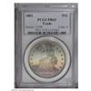 Image 1 : 1881 T$1 PR65 PCGS. While sometimes unevenly struck, t 1881[T$1] PR65 PCGS.