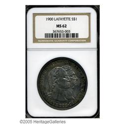 1900 S$1 Lafayette Dollar MS62 NGC. Both sides are dee 1900[S$1] Lafayette Dollar MS62 NGC.