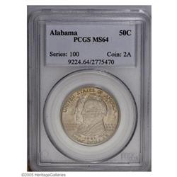 1921 50C Alabama MS64 PCGS. Well struck and satiny, wi 1921[50C] Alabama MS64 PCGS.