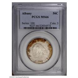 1936 50C Albany MS66 PCGS. The beaver is highlighted b 1936[50C] Albany MS66 PCGS.