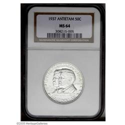 1937 50C Antietam MS64 NGC. A satiny and sharply struc 1937[50C] Antietam MS64 NGC.