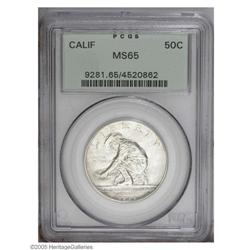 1925-S 50C California MS65 PCGS. Fully white and lustr 1925-S[50C] California MS65 PCGS.