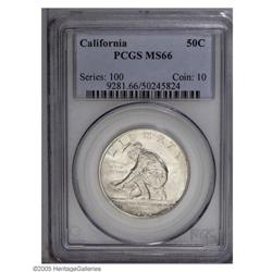 1925-S 50C California MS66 PCGS. Nearly white surfaces 1925-S[50C] California MS66 PCGS.