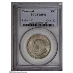 1936 50C Cleveland MS66 PCGS. Lustrous surfaces are vi 1936[50C] Cleveland MS66 PCGS.