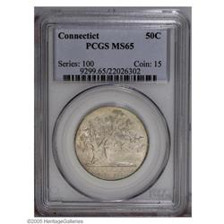 1935 50C Connecticut MS65 PCGS. Light toned, with lust 1935[50C] Connecticut MS65 PCGS.