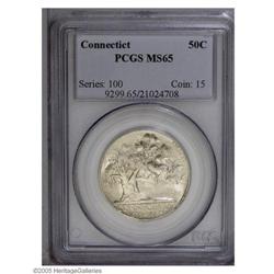 1935 50C Connecticut MS65 PCGS. A highly lustrous and 1935[50C] Connecticut MS65 PCGS.