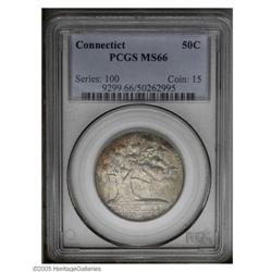 1935 50C Connecticut MS66 PCGS. A well struck piece wi 1935[50C] Connecticut MS66 PCGS.
