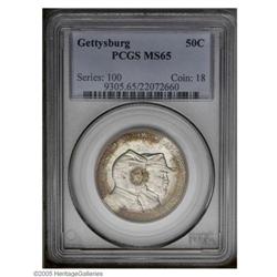 1936 50C Gettysburg MS65 PCGS. Well struck and lustrou 1936[50C] Gettysburg MS65 PCGS.