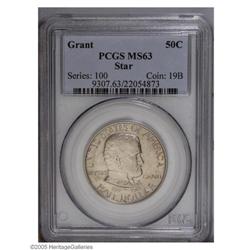 1922 50C Grant with Star MS63 PCGS. A subdued steel-gr 1922[50C] Grant with Star MS63 PCGS.