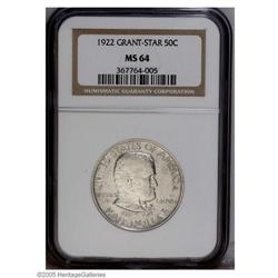 1922 50C Grant with Star MS64 NGC. Fully brilliant sur 1922[50C] Grant with Star MS64 NGC.