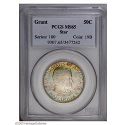 1922 50C Grant with Star MS65 PCGS. A satiny and lustr 1922[50C] Grant with Star MS65 PCGS.