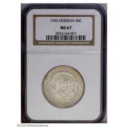 1935 50C Hudson MS67 NGC. Unusually well struck for th 1935[50C] Hudson MS67 NGC.