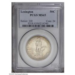 1925 50C Lexington MS65 PCGS. Lustrous surfaces displa 1925[50C] Lexington MS65 PCGS.