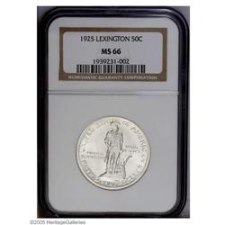 1925 50C Lexington MS66 NGC. Glistening, unsullied whi 1925[50C] Lexington MS66 NGC.
