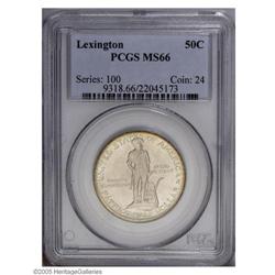 1925 50C Lexington MS66 PCGS. Nicely defined for the i 1925[50C] Lexington MS66 PCGS.