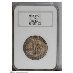 1925 50C Lexington MS66 NGC. Fully original with deep 1925[50C] Lexington MS66 NGC.