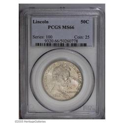 1918 50C Lincoln MS66 PCGS. Boldly struck throughout w 1918[50C] Lincoln MS66 PCGS.