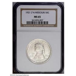 1921 50C Missouri 2x4 MS65 NGC. This is an amazing exa 1921[50C] Missouri 2x4 MS65 NGC.