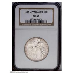 1915-S 50C Panama-Pacific MS66 NGC. Essentially brilli 1915-S[50C] Panama-Pacific MS66 NGC.