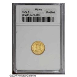 1904 G$1 L&C MS63 ANACS.From The Lexington Collection. 1904[G$1] Lewis and Clark MS63 ANACS.