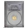 Image 1 : 1904 G$1 Lewis and Clark MS64 PCGS. A Choice prooflike 1904[G$1] Lewis and Clark MS64 PCGS.