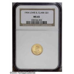 1904 G$1 Lewis and Clark MS65 NGC. An outstanding Gem 1904[G$1] Lewis and Clark MS65 NGC.