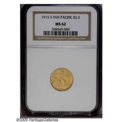 1915-S $2 1/2 Panama-Pacific Quarter Eagle MS62 NGC. T 1915-S[$2 1/2] Panama-Pacific Quarter Eagle M