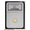 Image 1 : 1916 G$1 MCKIN MS61 NGC.From The Lexington Collection. 1916[G$1] McKinley MS61 NGC.