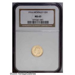 1916 G$1 McKinley MS65 NGC. An exceptional McKinley do 1916[G$1] McKinley MS65 NGC.