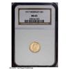 Image 1 : 1917 G$1 MCKIN MS65 NGC.From The Lexington Collection. 1917[G$1] McKinley MS65 NGC.