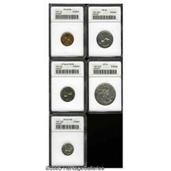 1941 1C Proof Set PR61 to PR66 ANACS. The set includes 1941[1C] Proof Set PR61 to PR66 ANACS.