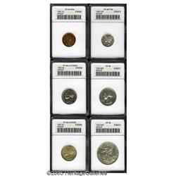1942 Proof Set PR64 to PR66 ANACS. The set includes: Ce 1942 Proof Set PR64 to PR66 ANACS.