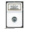 Image 3 : 1977 1C Lincoln Cent--Struck on a 1977 Dime--MS67 NGC. 1977[1C] Lincoln Cent--Struck on a 1977 Dime-