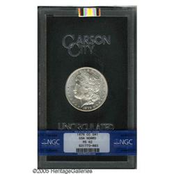 1879-CC S$1 MS62 NGC. A brilliant and well struck rare 1879-CC[S$1] MS62 NGC.