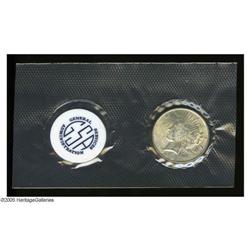 1922 S$1 MS62 Uncertified. Apricot and gunmetal-blue c 1922[S$1] MS62 Uncertified.