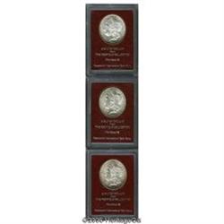 1890-S S$1 MS62 Uncertified. x 1890-S[S$1] Morgan Dollar MS65 Paramount International (MS62),