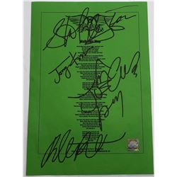 Signed Framed Aerosmith "Walk this Way" Lyrics