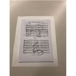Signed Queen "Bohemian Rhapsody" Sheet Music