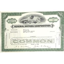 Signed GM Stock Certificate